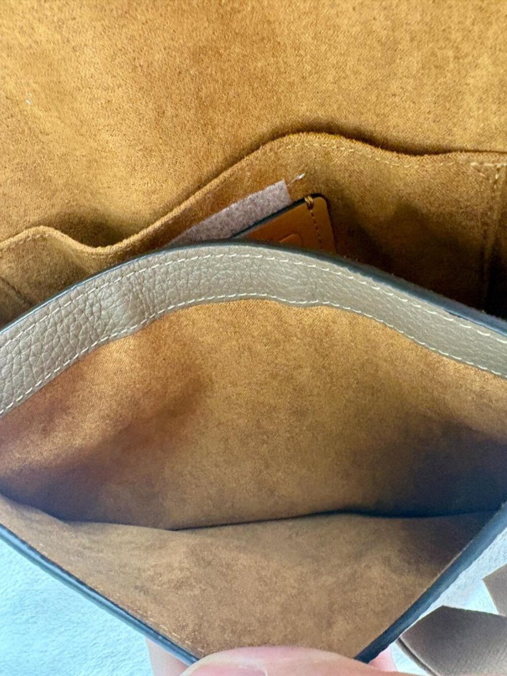 Coach NWT Amelia Pebble Leather Saddle Bag in Dark Stone - Picture 16 of 16